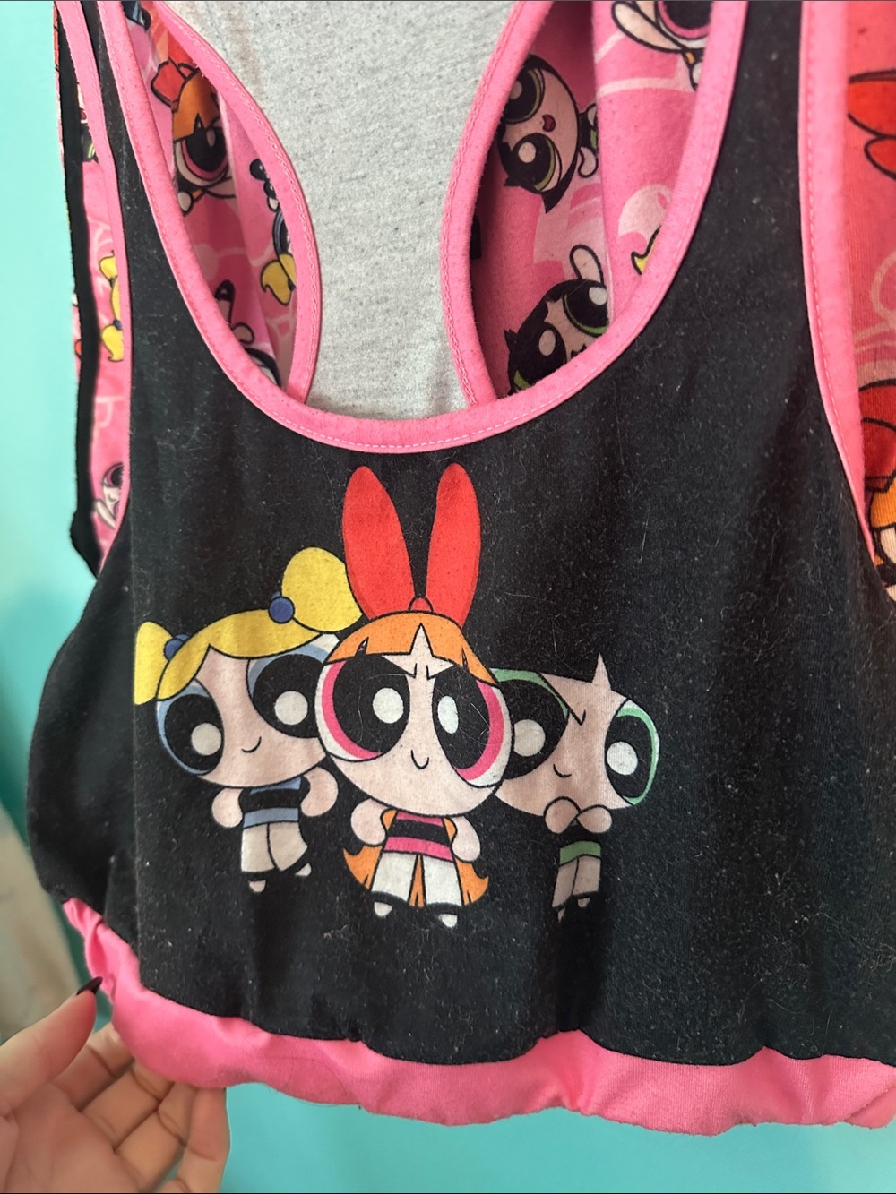 ROMWE The PowerPuff Girl Sports Bra Casual Shorts Set S - Picture 2 of 8